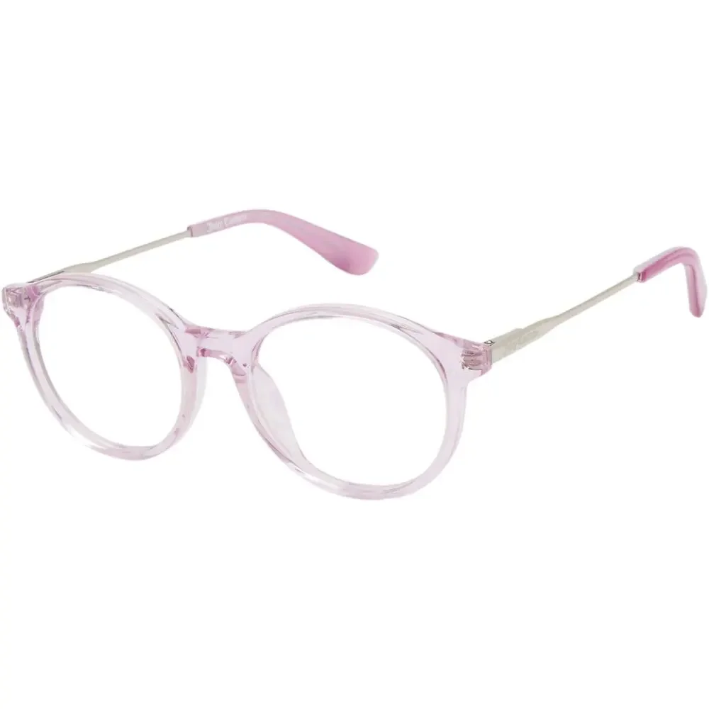NEW Juicy Couture Clear pink Lilac silver rounded glasses